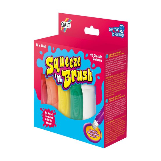 Galt Classic Squeeze ‘n�?Brush Colours 24ml 12 Pack