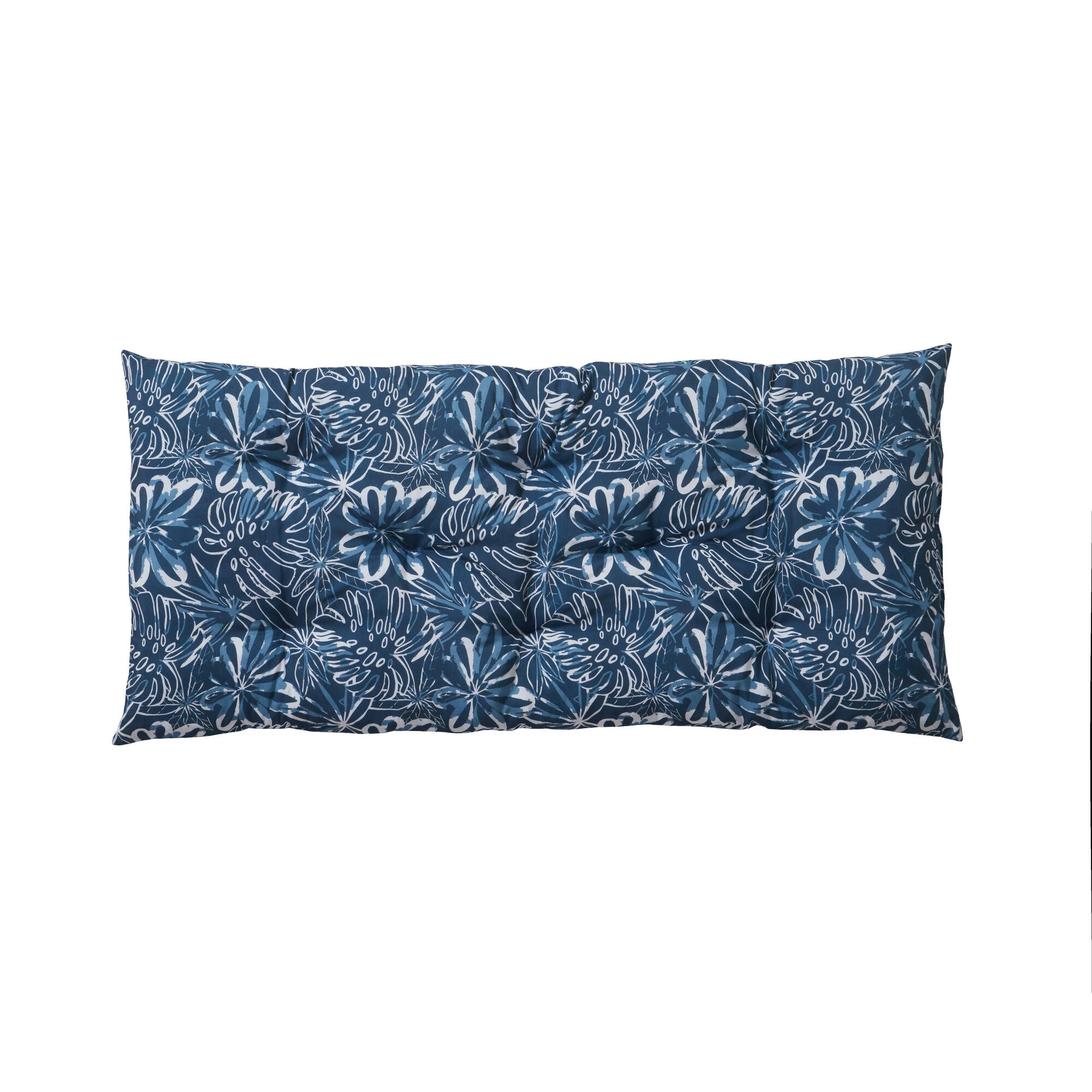 Long coussin déco imprimé feuillage