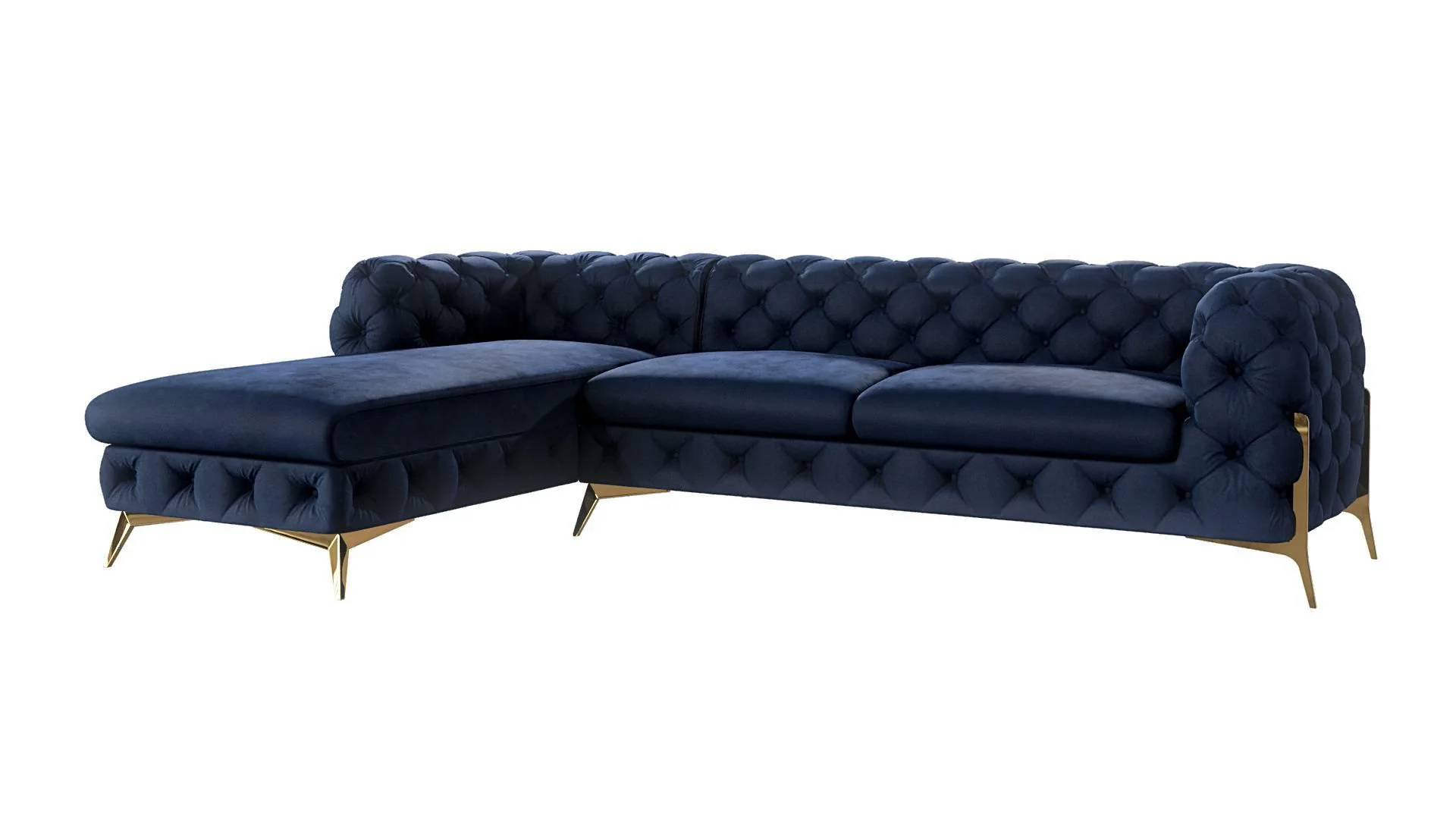 Hoekbank Marina links velvet