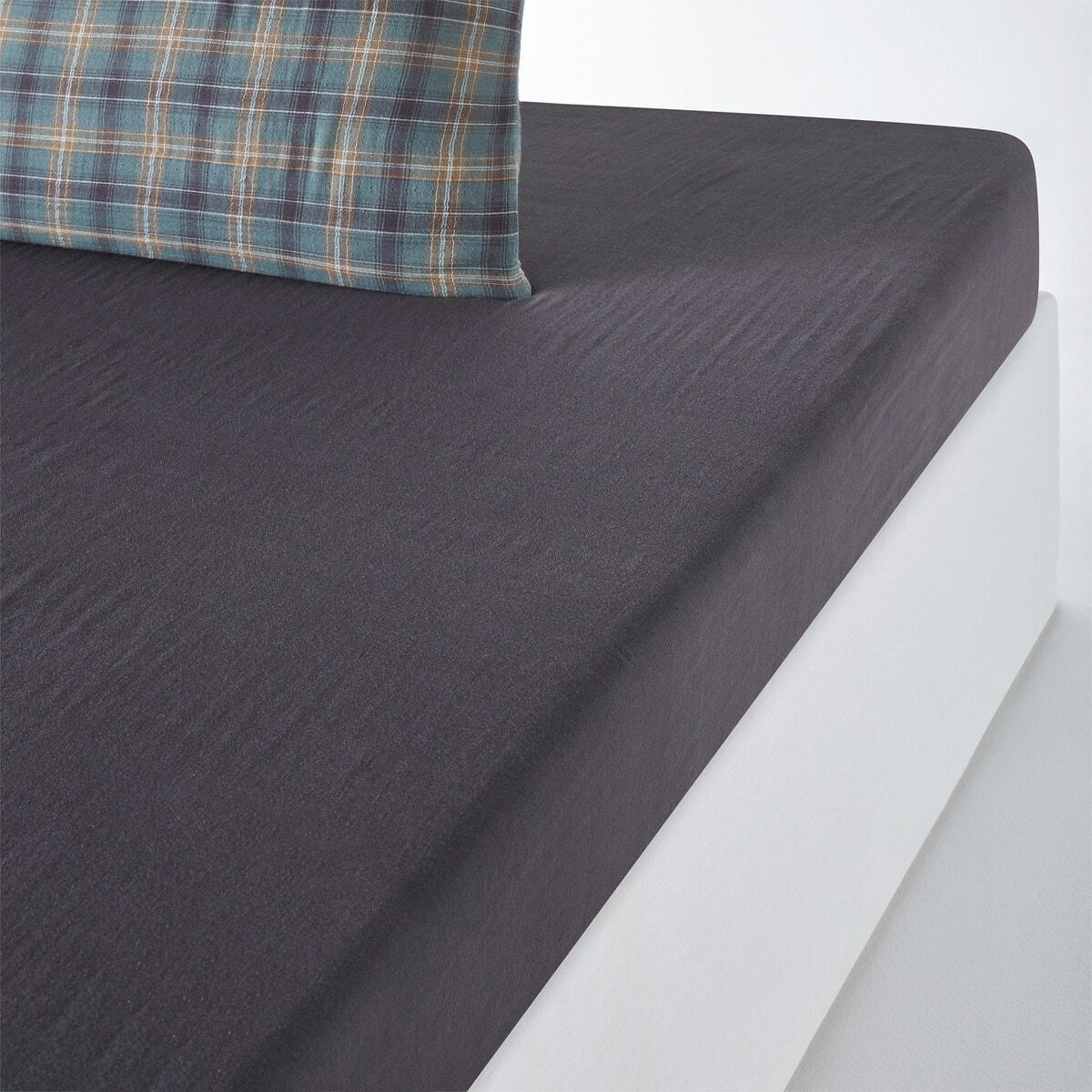 Drap housse gaze de coton Check