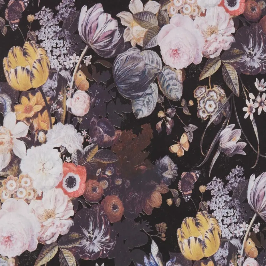 Kwantum Vliesbehang | Behang Beau  Zwart