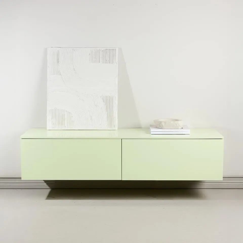 Nest living Fieke Tv Meubel Licht Groen - 160 x 35 cm