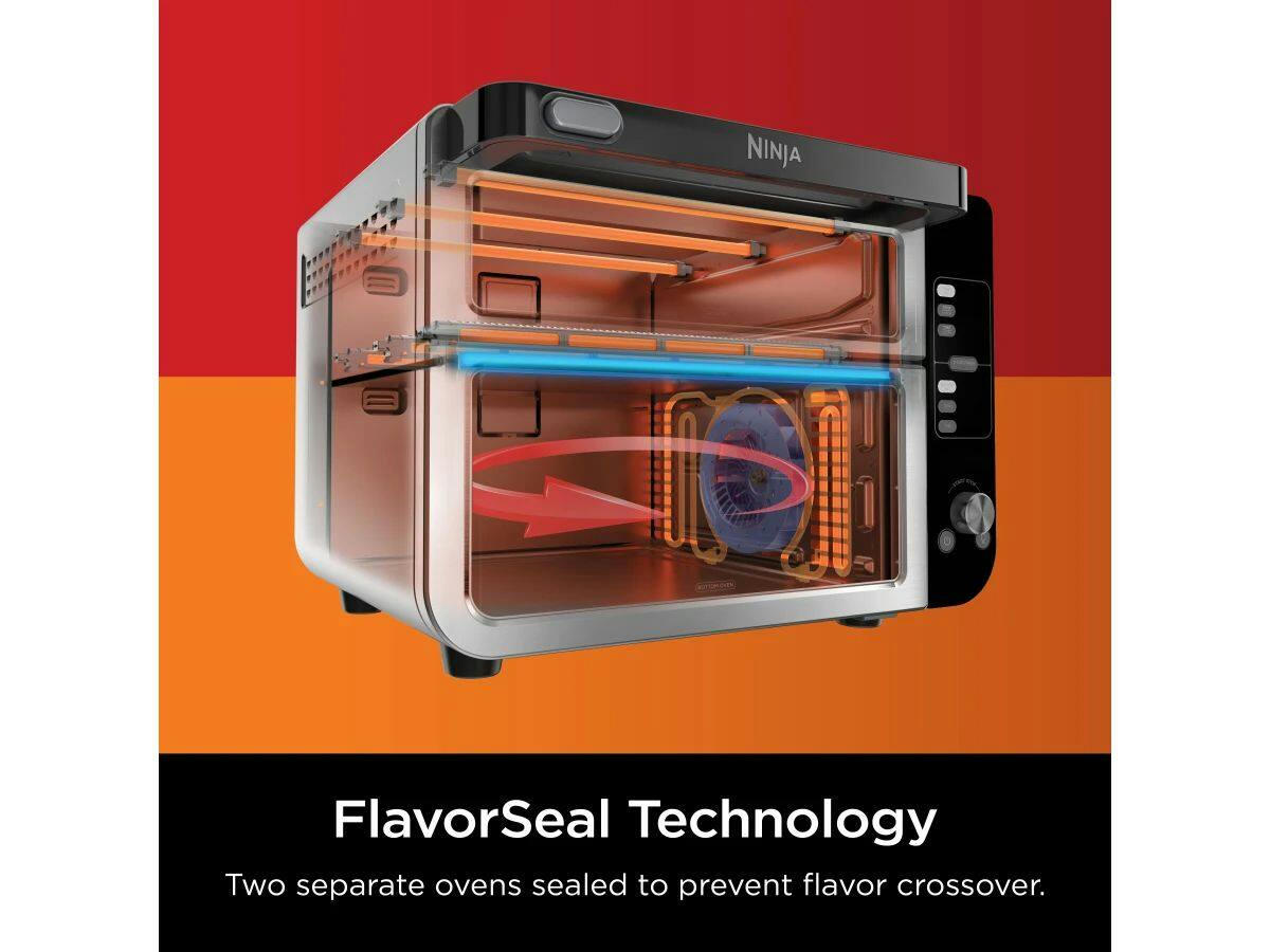 Ninja® Double Door 12-in-1 Countertop Electric Convection Oven & Air Fryer with FLEXDOOR™