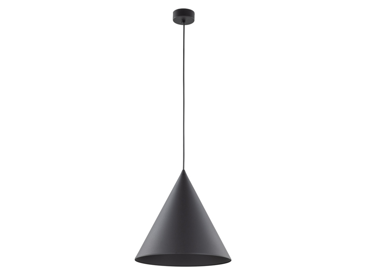 Lampa wisząca Cono Black metalowa czarna