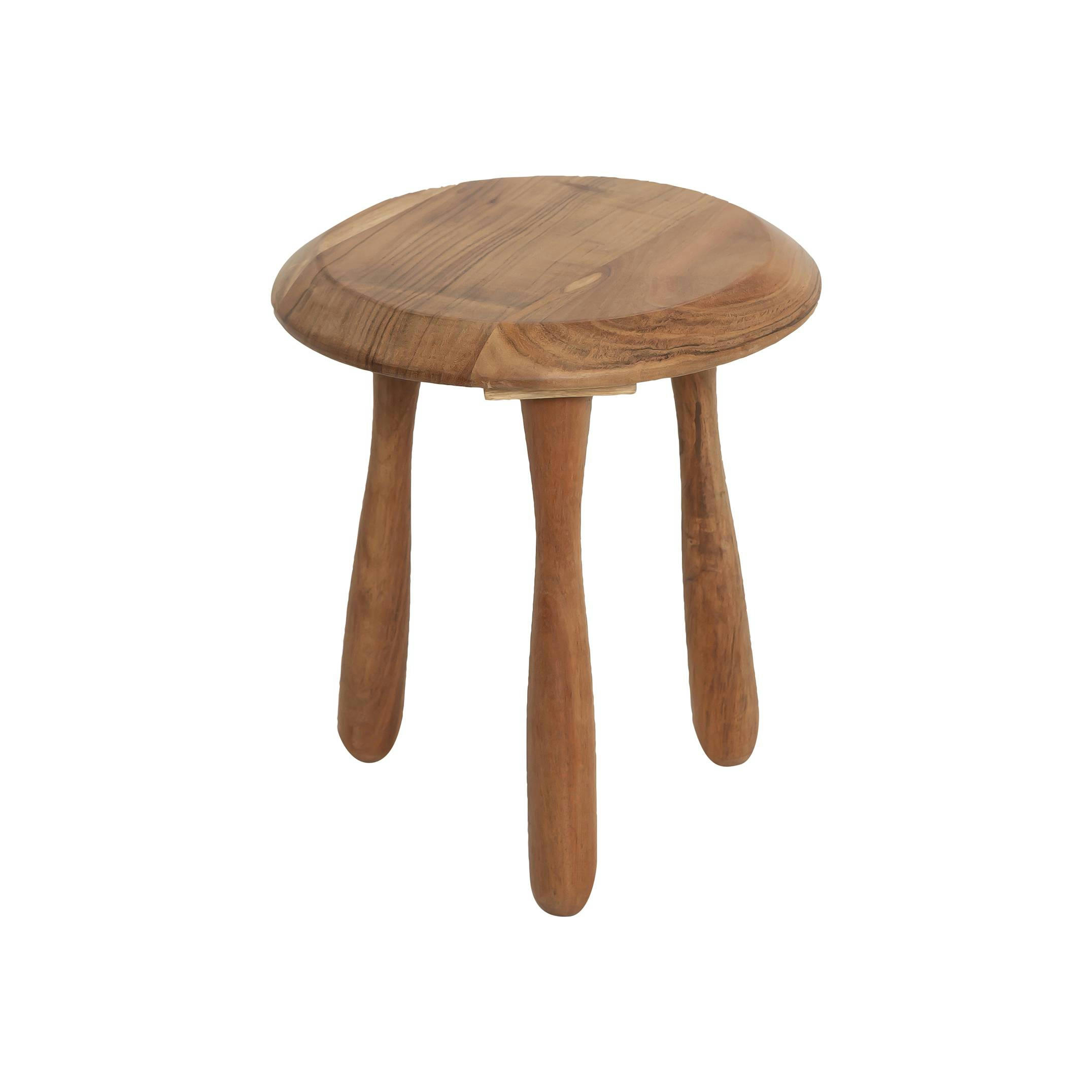 - Tabouret en bois marron 30 cm