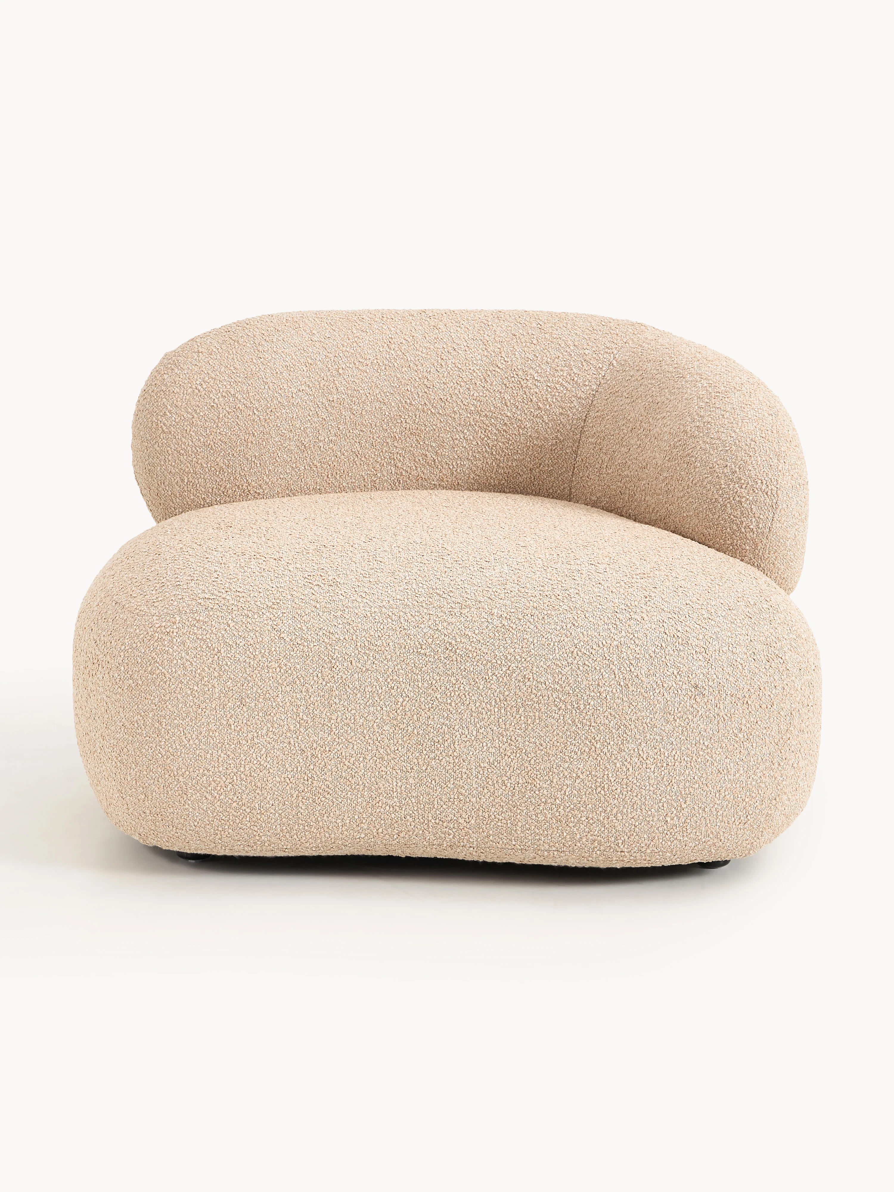 Bouclé-Loungesessel Alba