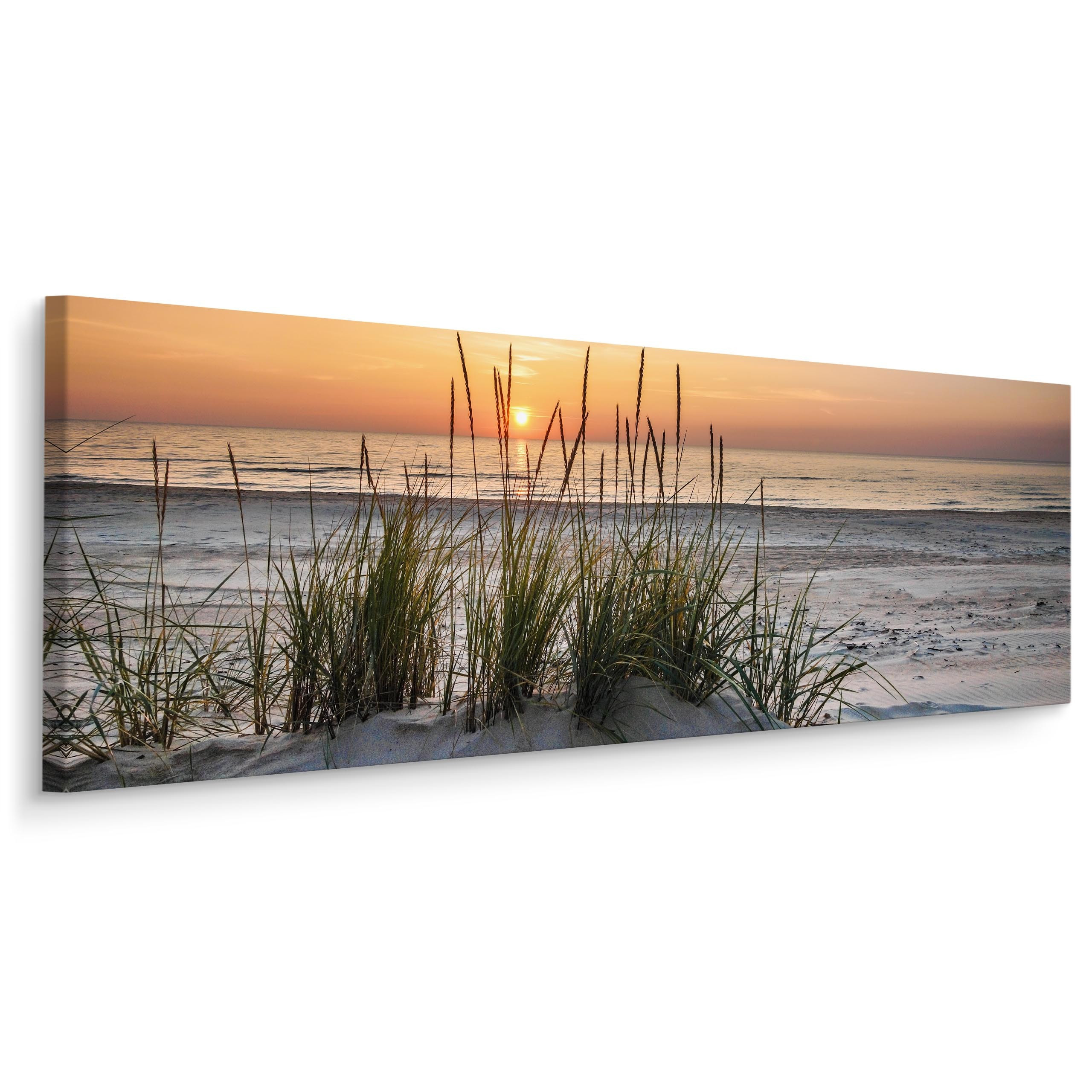 Obraz Panoramiczny Zachód Słońca Na Plaży 145x45cm
