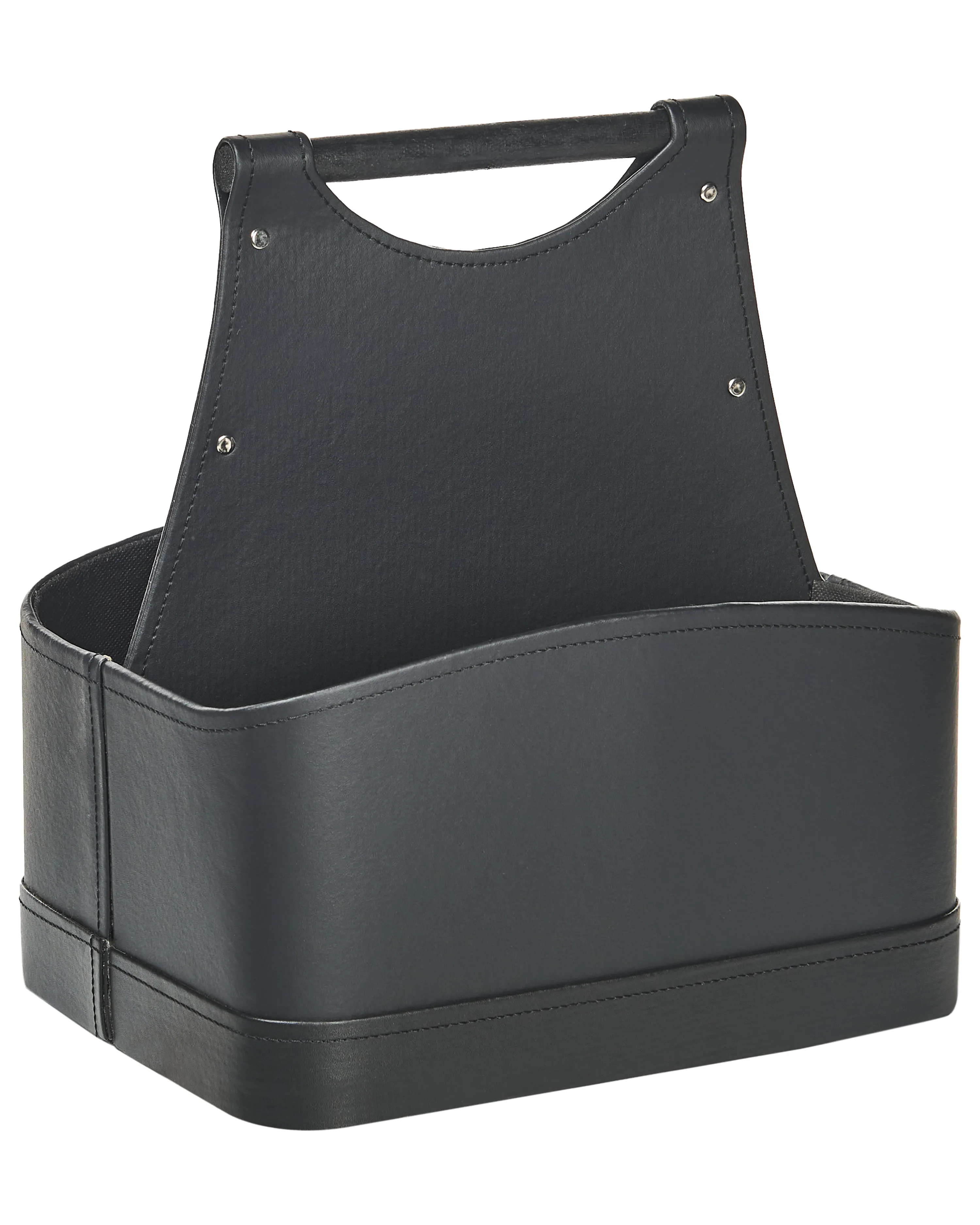 Basket URUK Faux Leather Graphite Grey