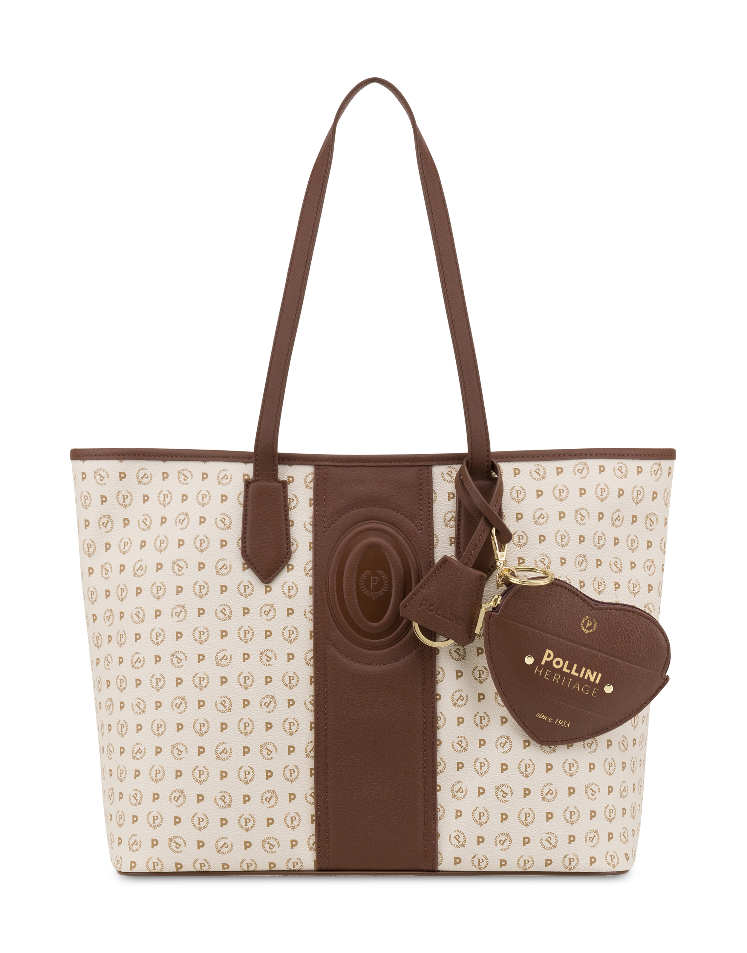 Shopping Bag Heritage 70 Avorio/marrone.