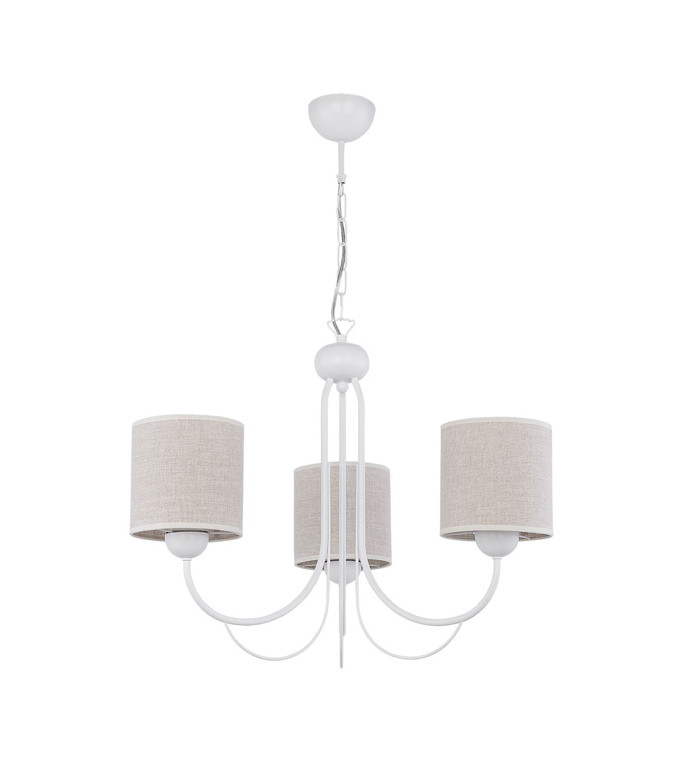 Lampa sufitowa KASKADAbiało-kremowa 3xE27x15W IP20 Jupiter