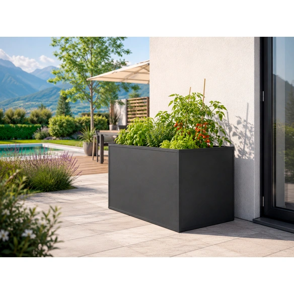 Hochbeet, BxHxL: 121 x 77 x 91 cm, Aluminium