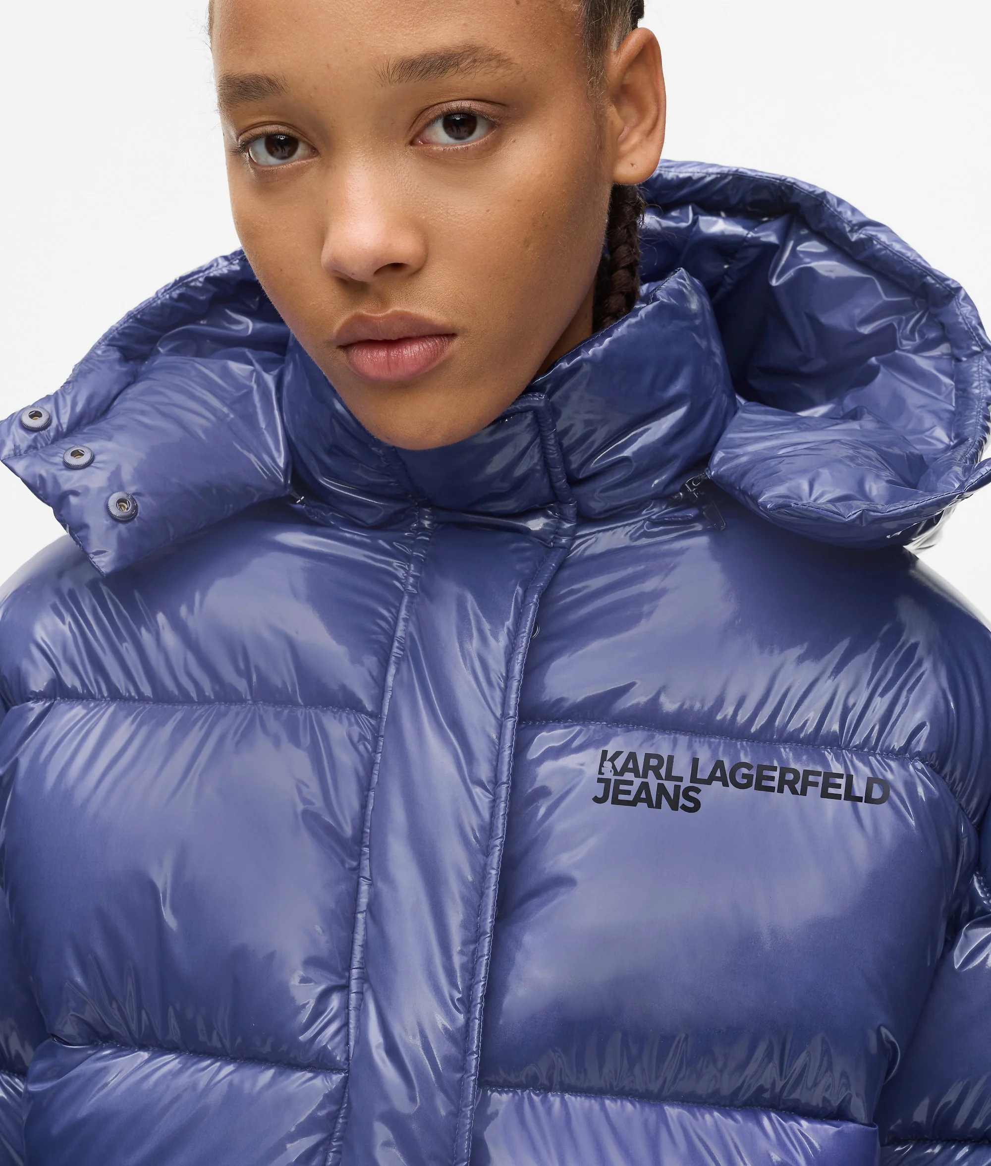 Veste matelassée boxy brillante