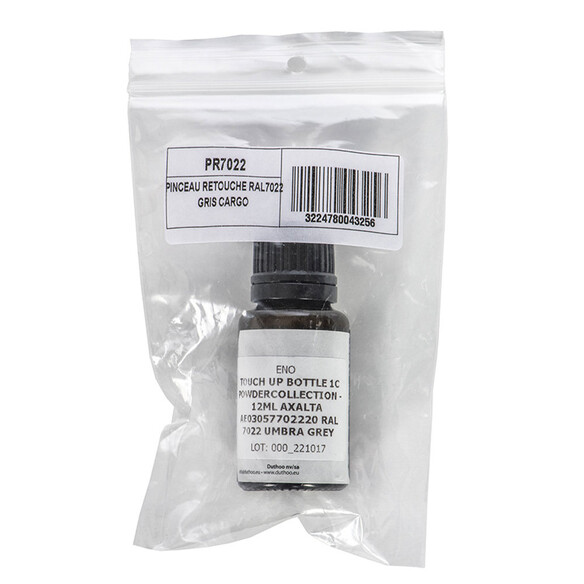 Peinture et pinceau de retouche pour acier gris Cargo 12 ml - ENO