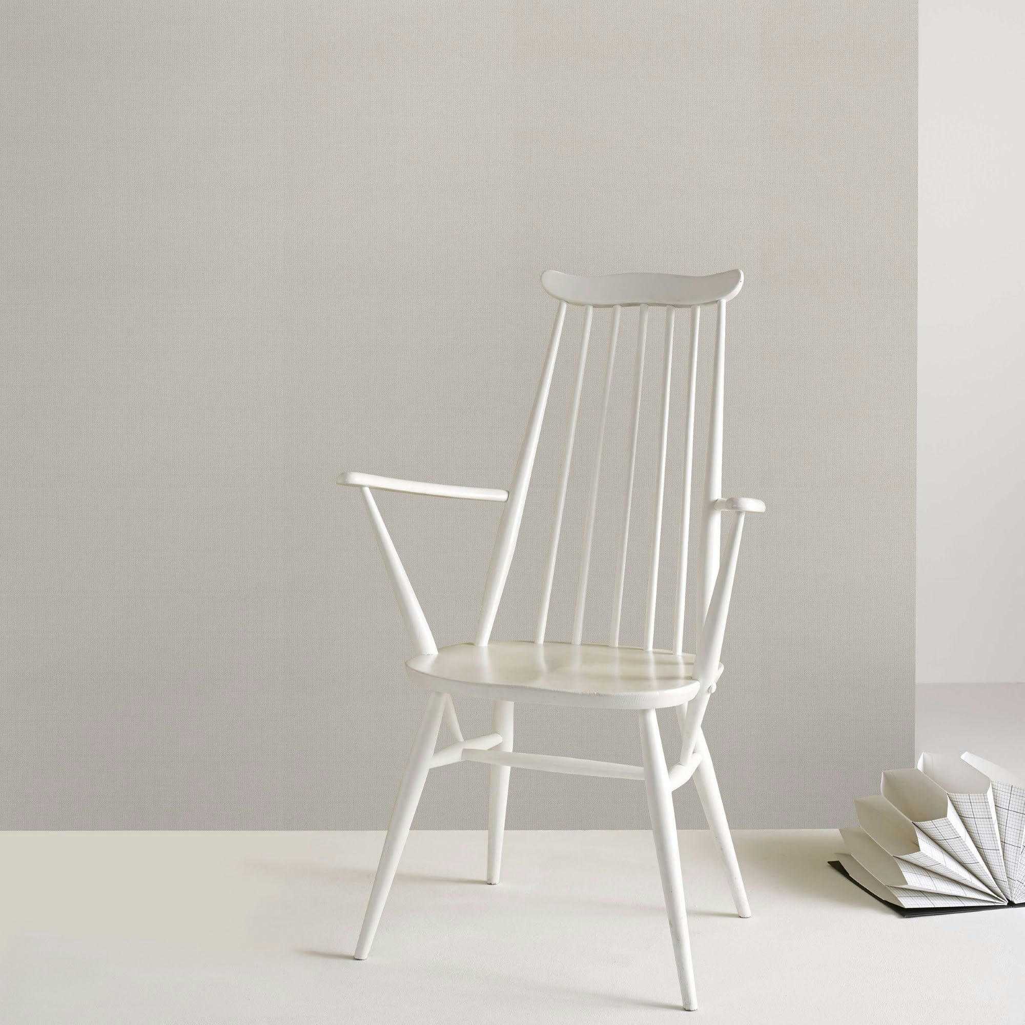 - Papier peint intissé textile taupe 1005x52cm