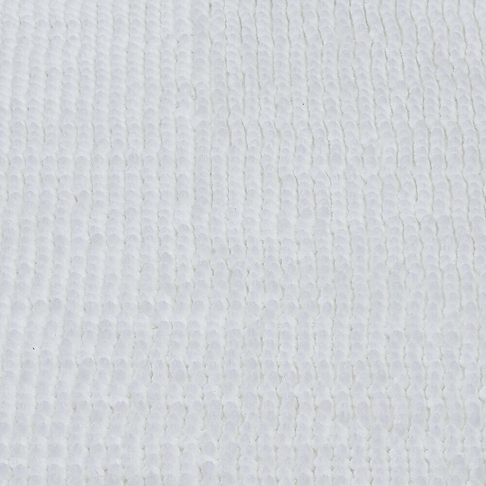 Tapis de salle de bain chenille blanc 80x50cm