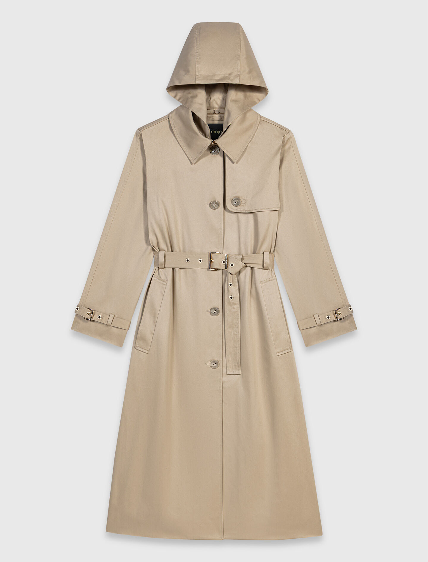 Trench avec capuche amovible