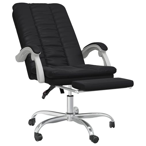 NNEVL Reclining Office Chair Black Faux Leather