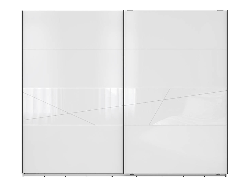 Szafa przesuwna Forn 270 cm biały połysk