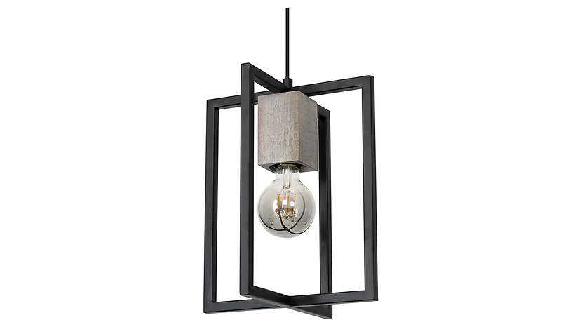 Lampa wisząca Ralph metalowa czarna