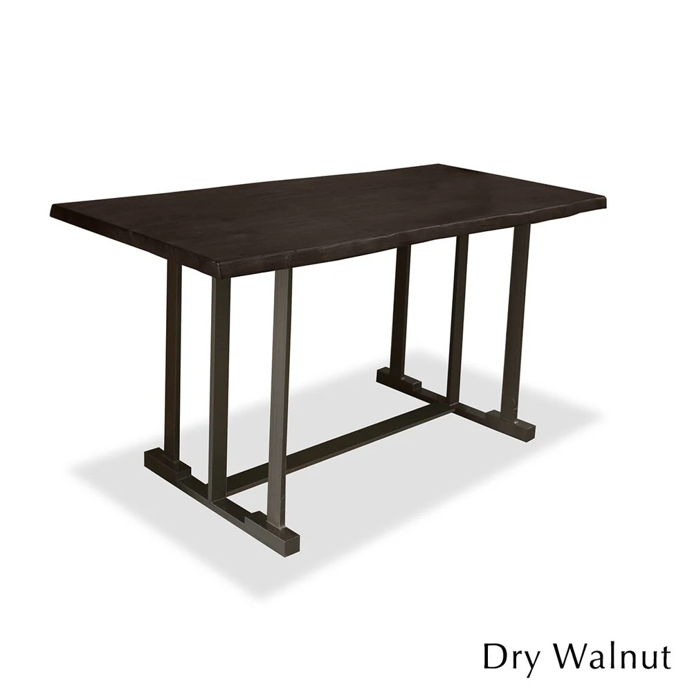 Catalina Wrought Iron and Hardwood Counter or Bar Height Dining Table