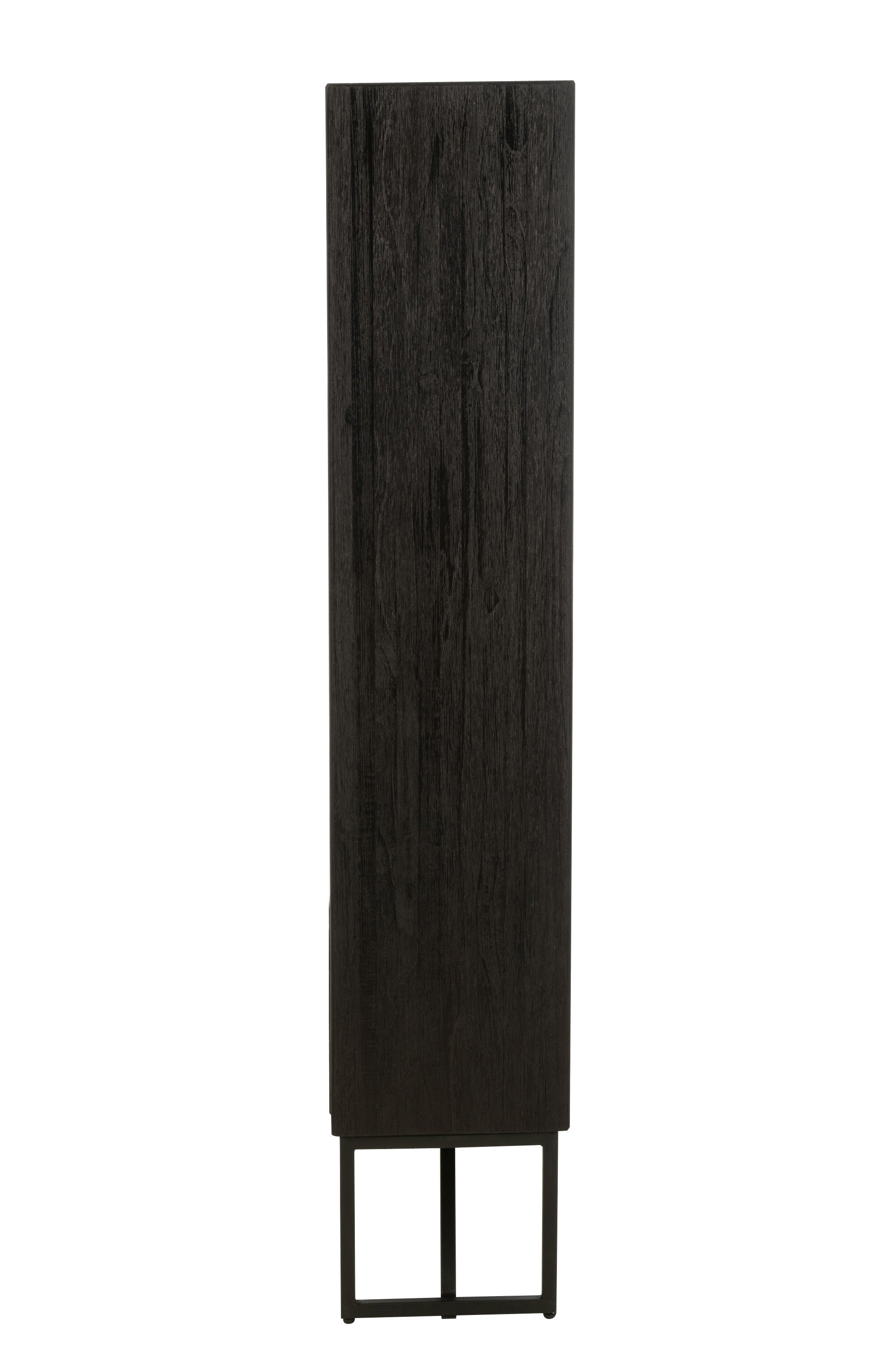 J-Line kast met lades - gerecycleerd hout - zwart