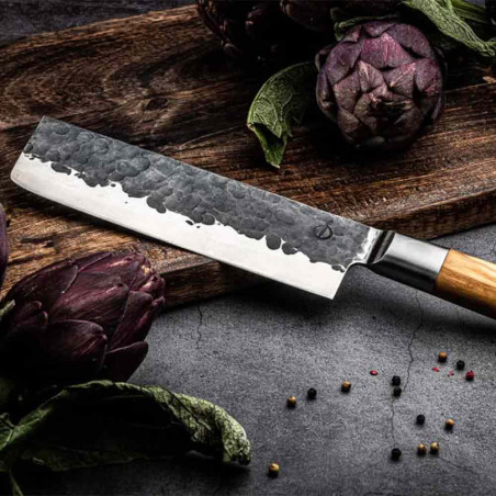 Couteau Nakiri Olive - Forged