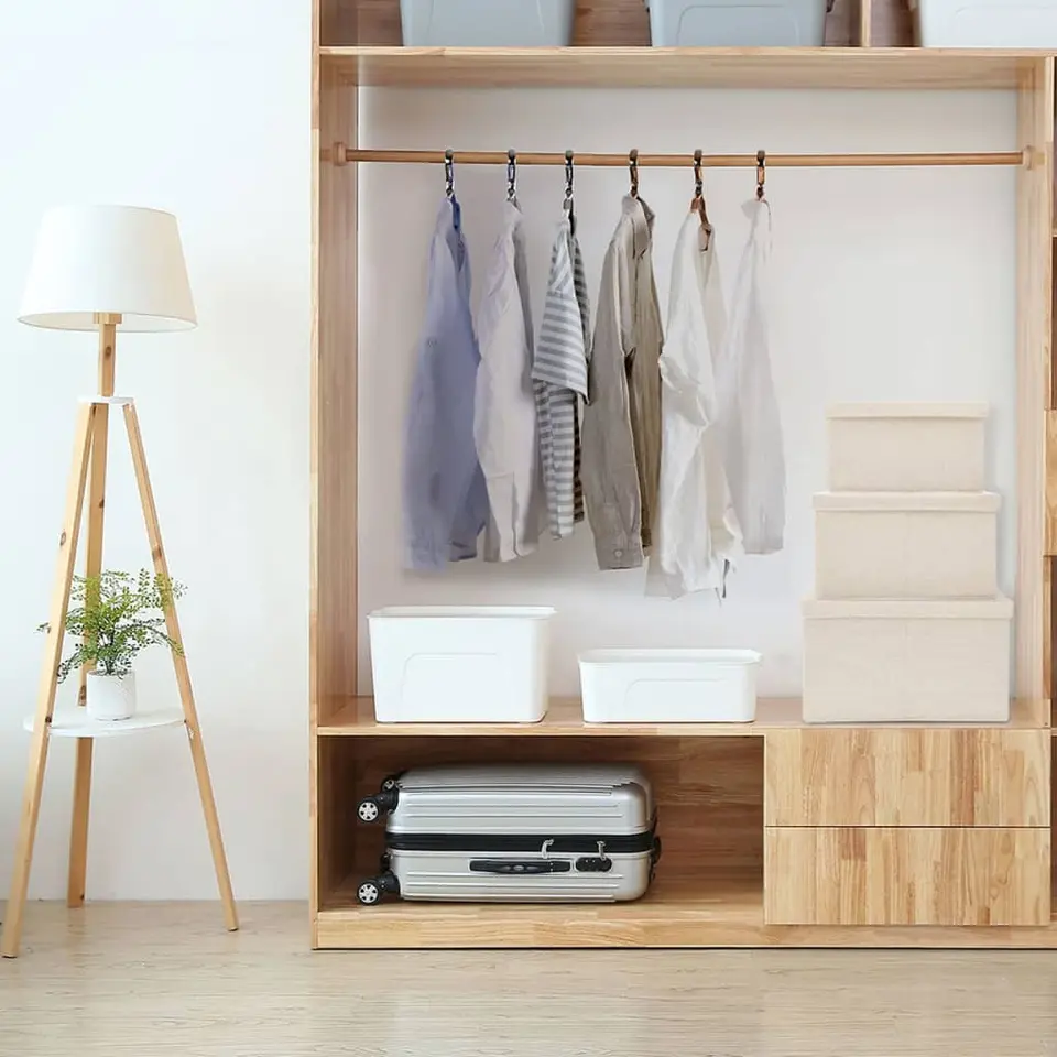 vidaXL - Opbergbox Opbergboxen - Cr&egrave;me - Stof