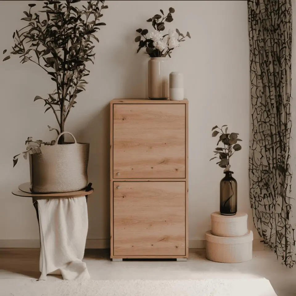 CaliCosy - FYN Boekenkast - Artisan eik - 33,5x46x96,5 cm