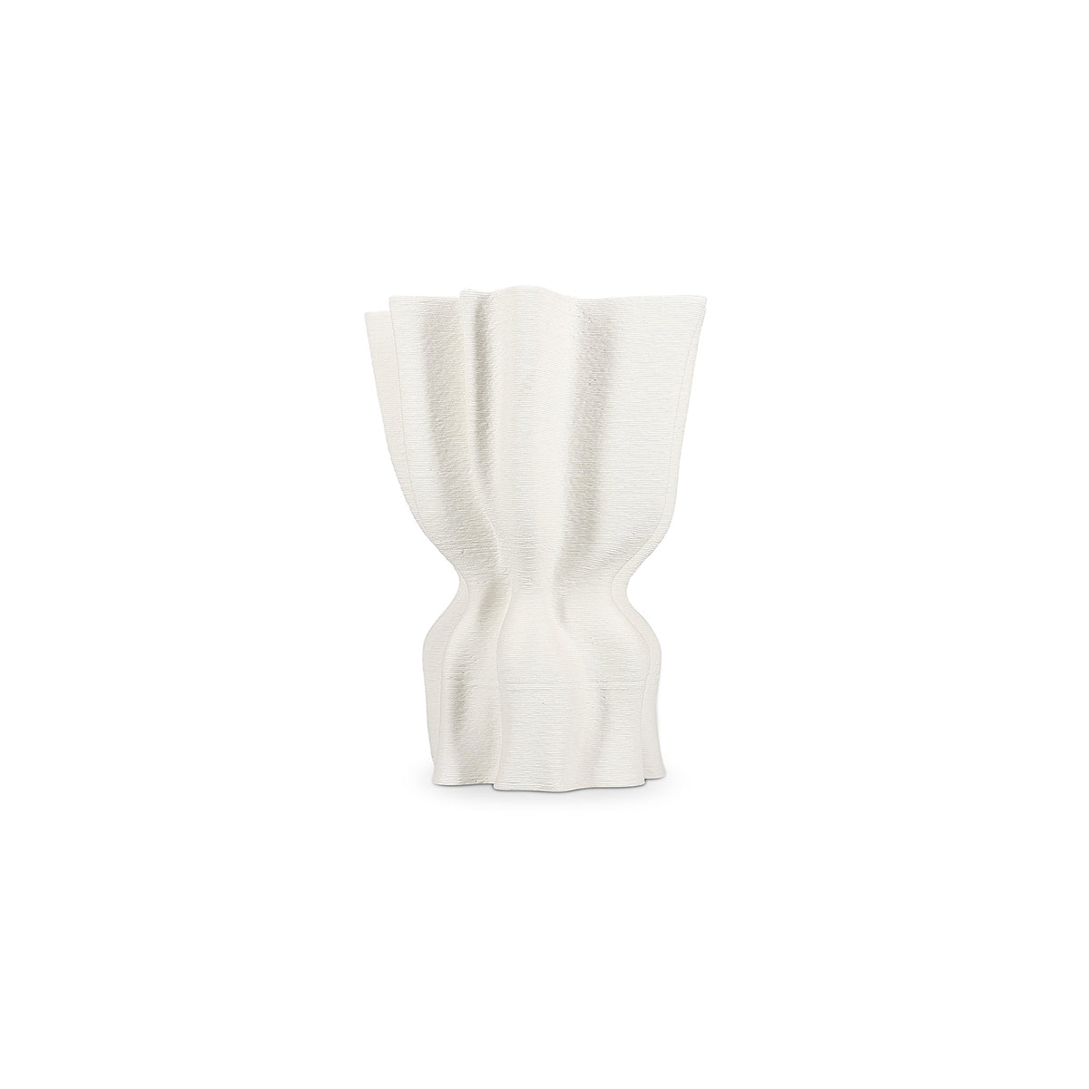 S|P Collection - Vaas 22x17,5xH29cm draped white Vea