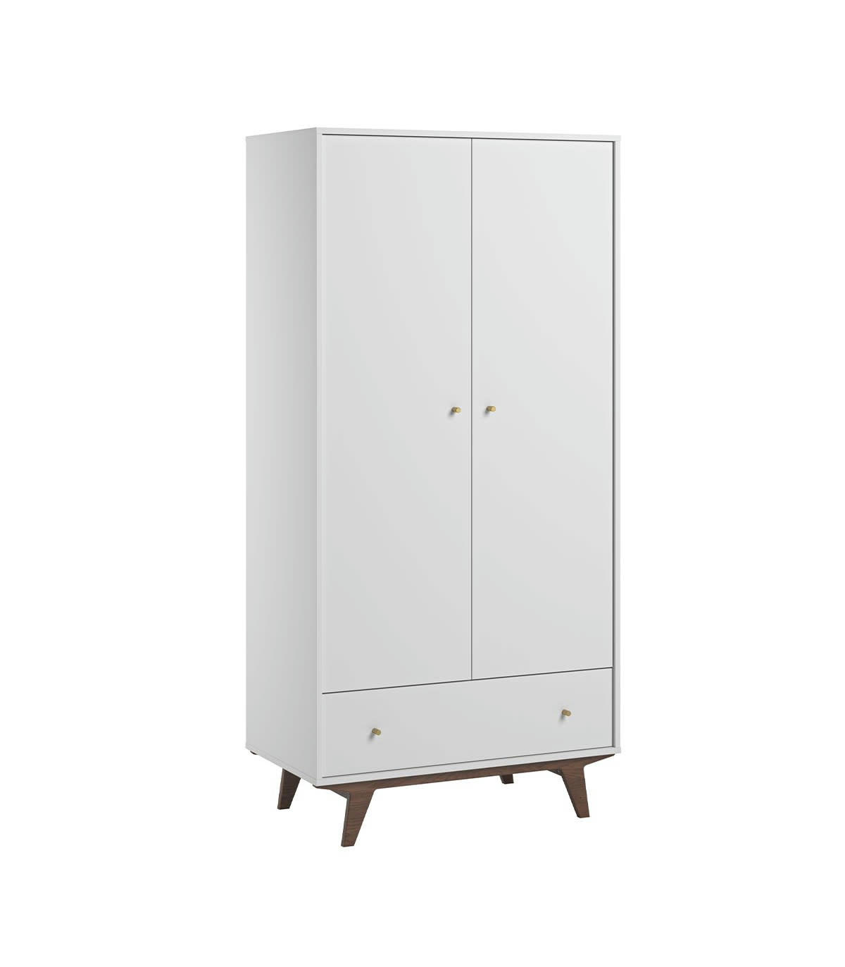 MID - Armoire 2 portes 1 tiroir - H185 cm