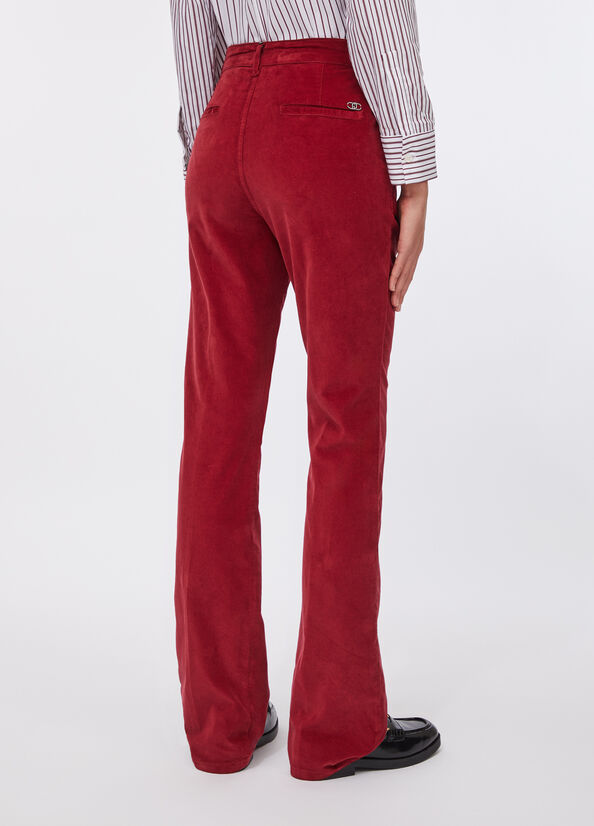 Pantaloni bootcut in velluto