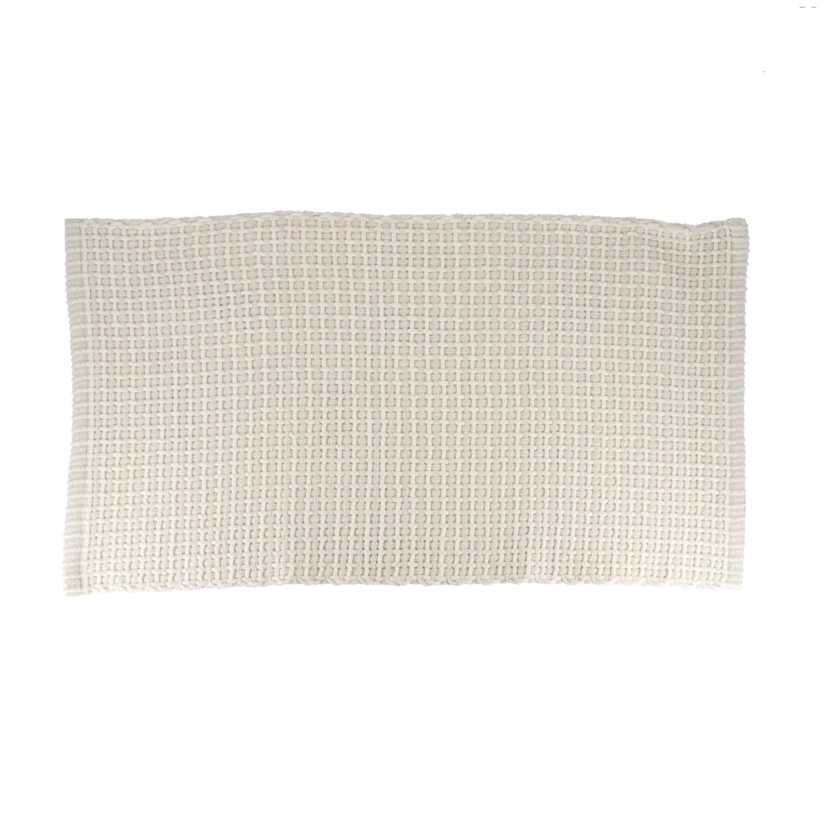 Tapete wc MIMETISME branco em algodão 50x90cm