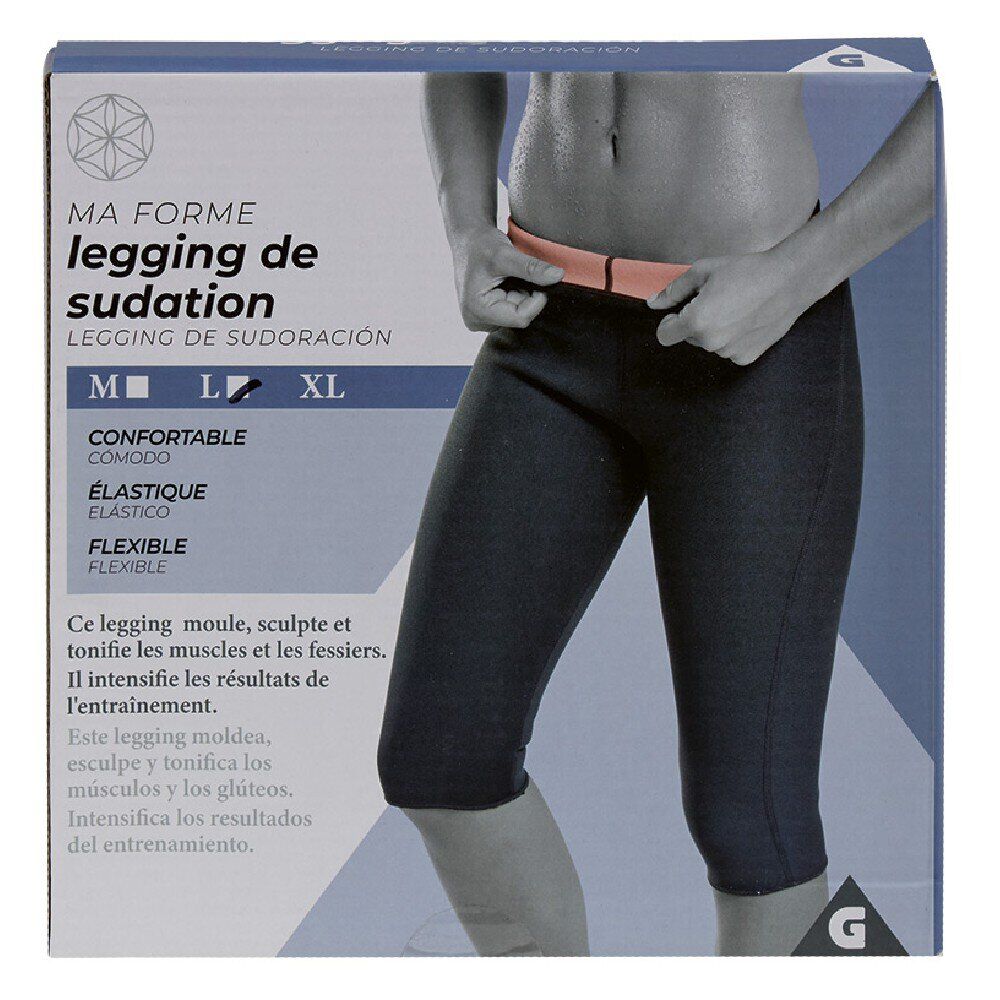 Legging de sudation néoprène noir (3 tailles)