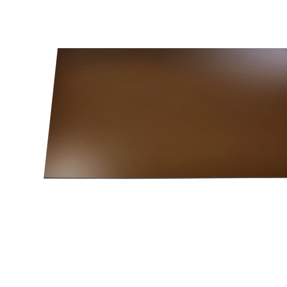 Bastelplatte, Stärke: 2,5 mm, transparent/bronzefarben, Glatt