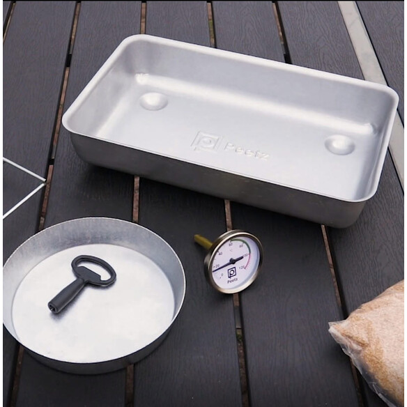 Fumoir Inox Porte à Charnières 50 x 39 x 28 cm - Peetz