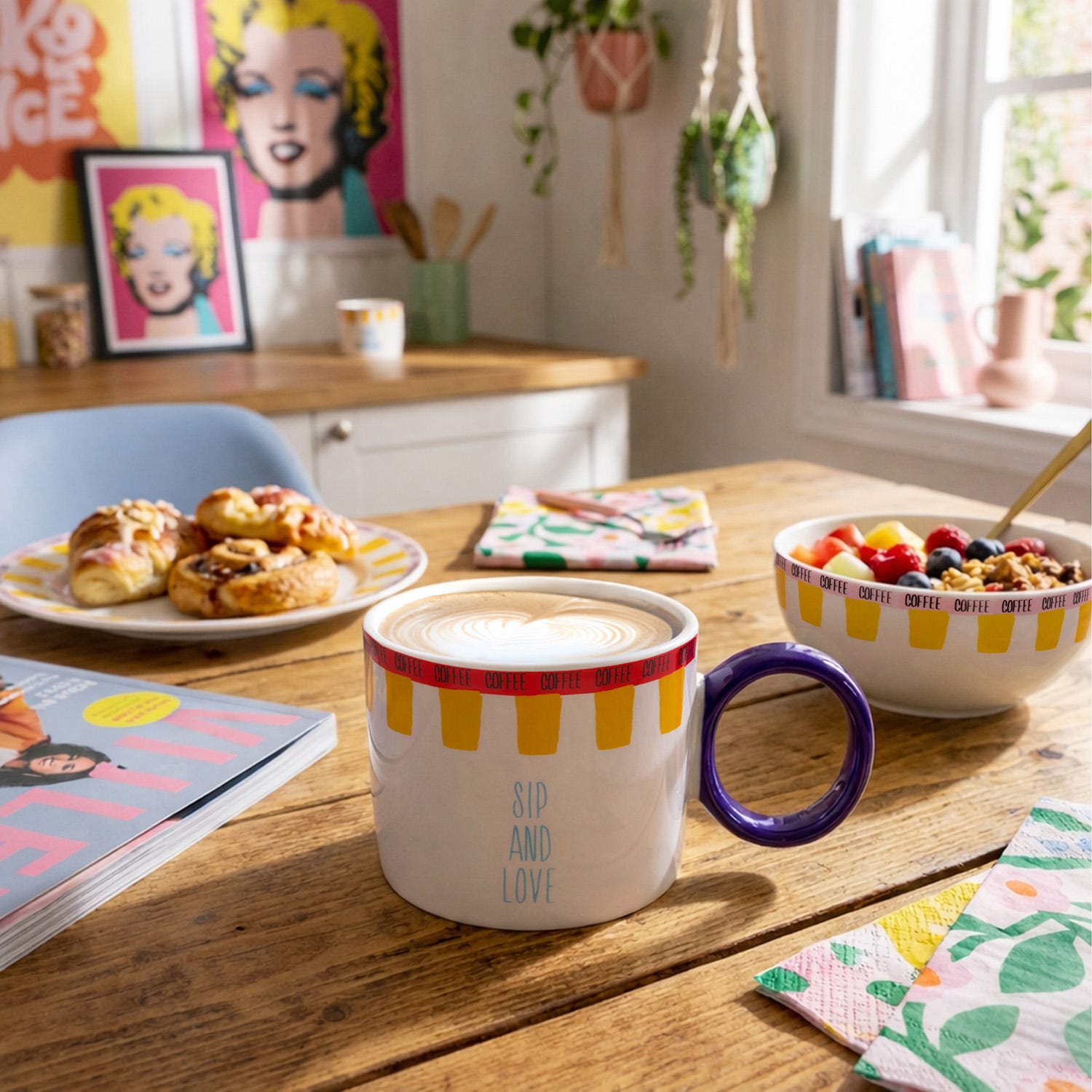 Tazza ceramica Sip and Love 360 ml Color Bloom