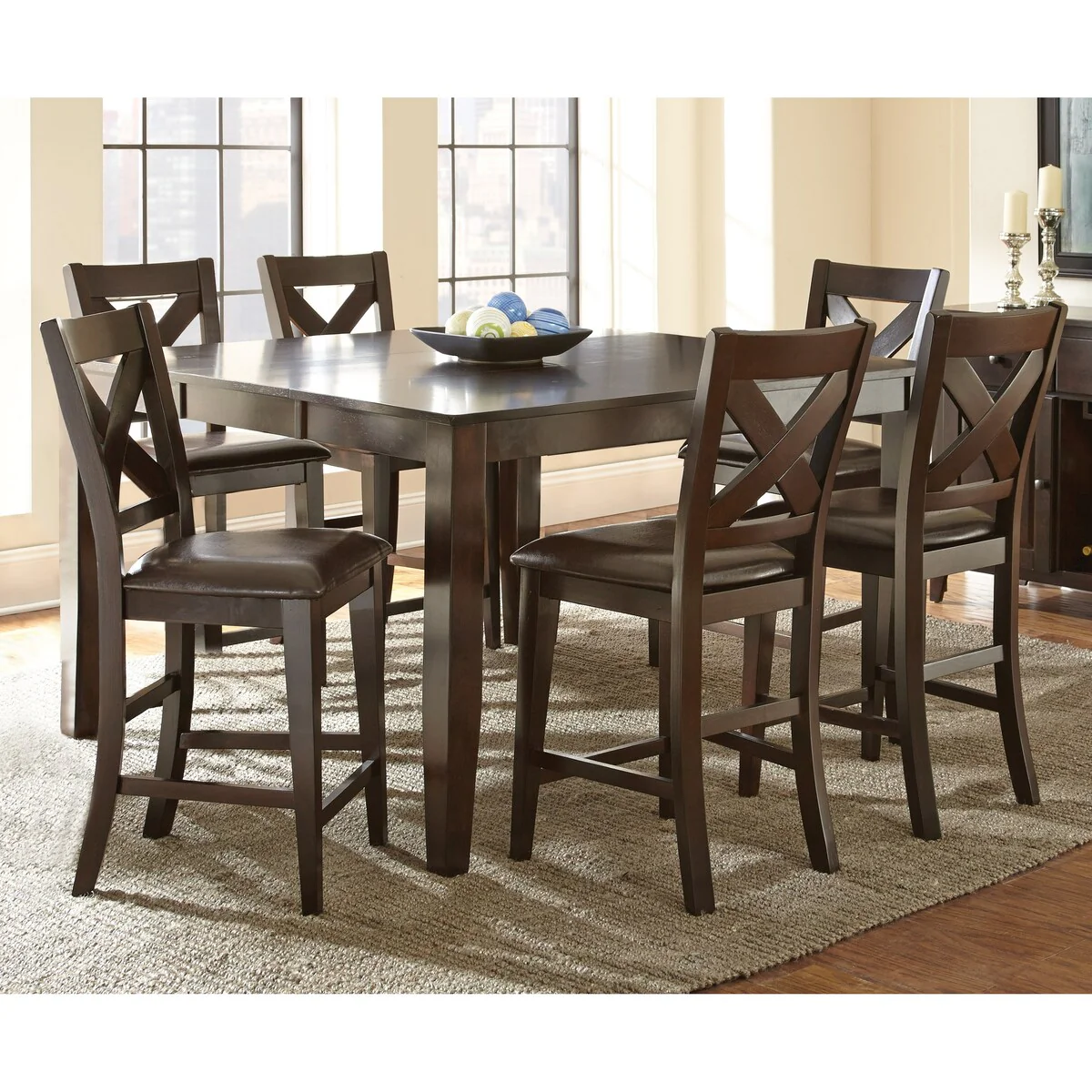 Copley Counter Height Dining Set with Self Storing Leaf by Greyson Living