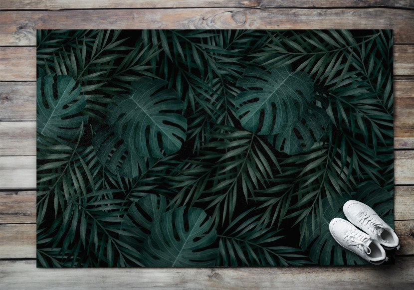 Dekoracja Pod Drzwi Na Buty XXLMonstera Liście 150x100 cm
