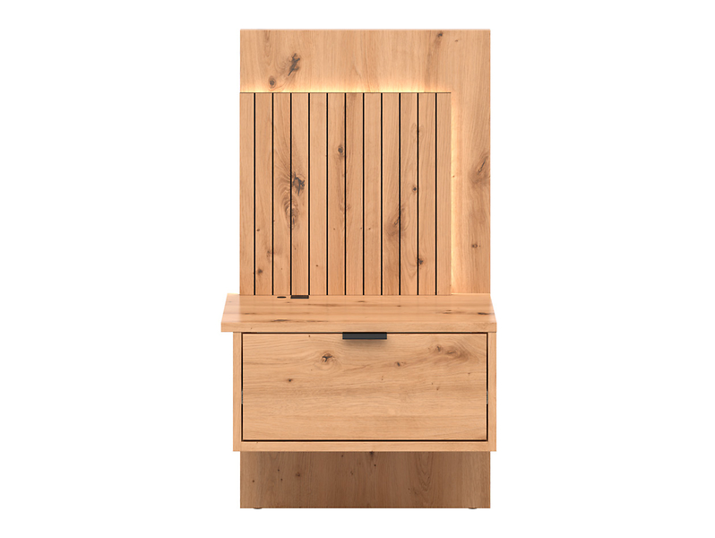 Szafka nocna Lamea prawa 52 cm dąb artisan z USB LED