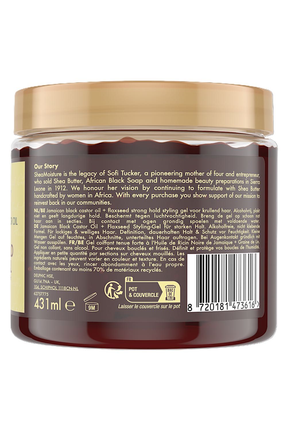 Shea Moisture Jamaican Black Castor Oil Strong Hold Styling Gel 431ml