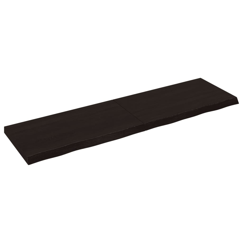 VidaXL Półka ciemnobrązowa 180x50x(2-6) cm wykończone