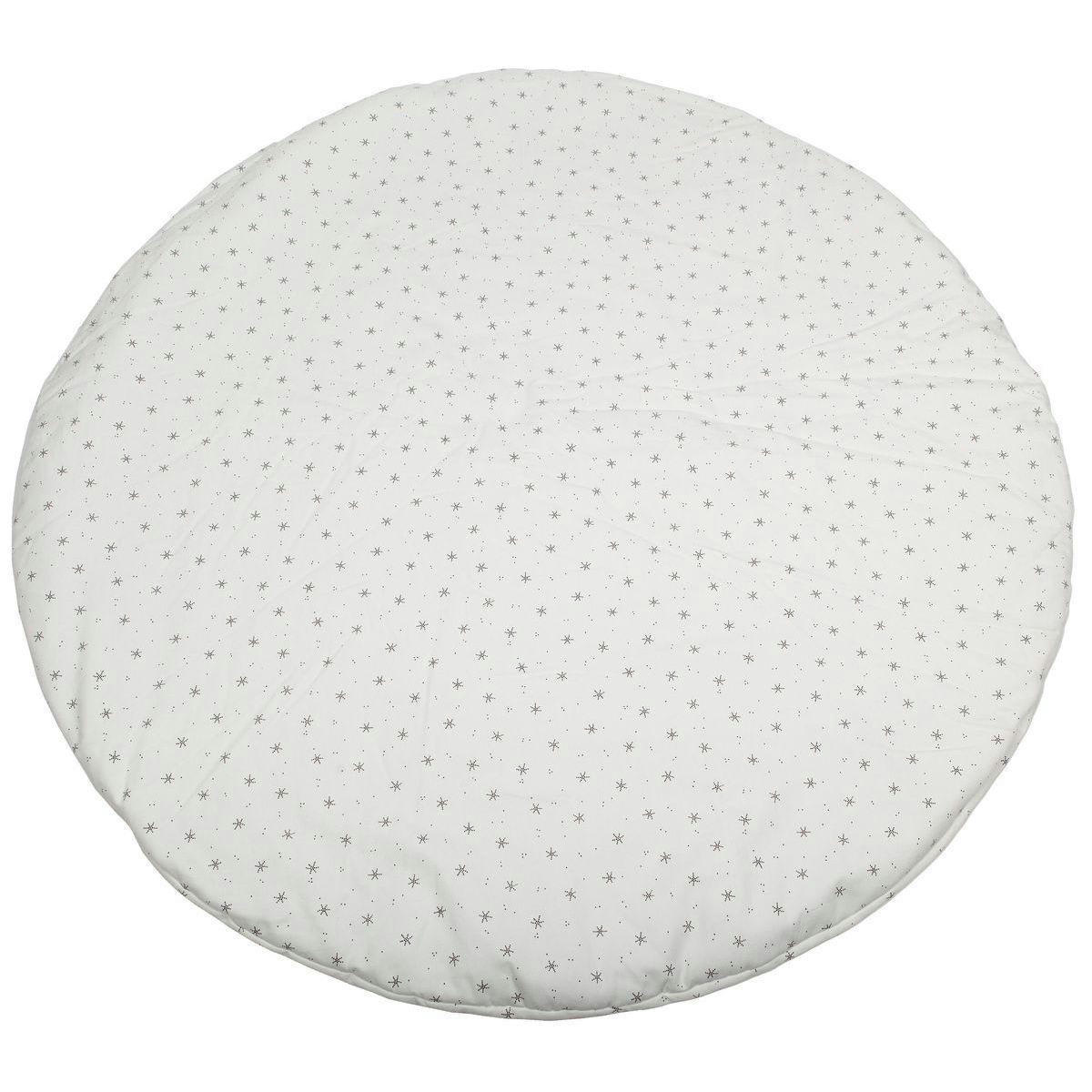 BARNA - Tapis pour tipi STARS blanc