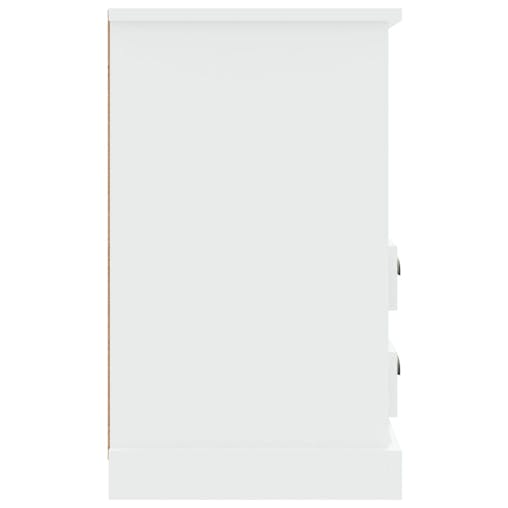 NNEVL Bedside Cabinets 2 pcs High Gloss White 43x36x60 cm
