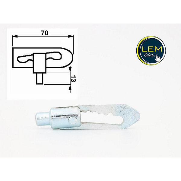 Lot de 2 Fermetures antiluce à souder S649