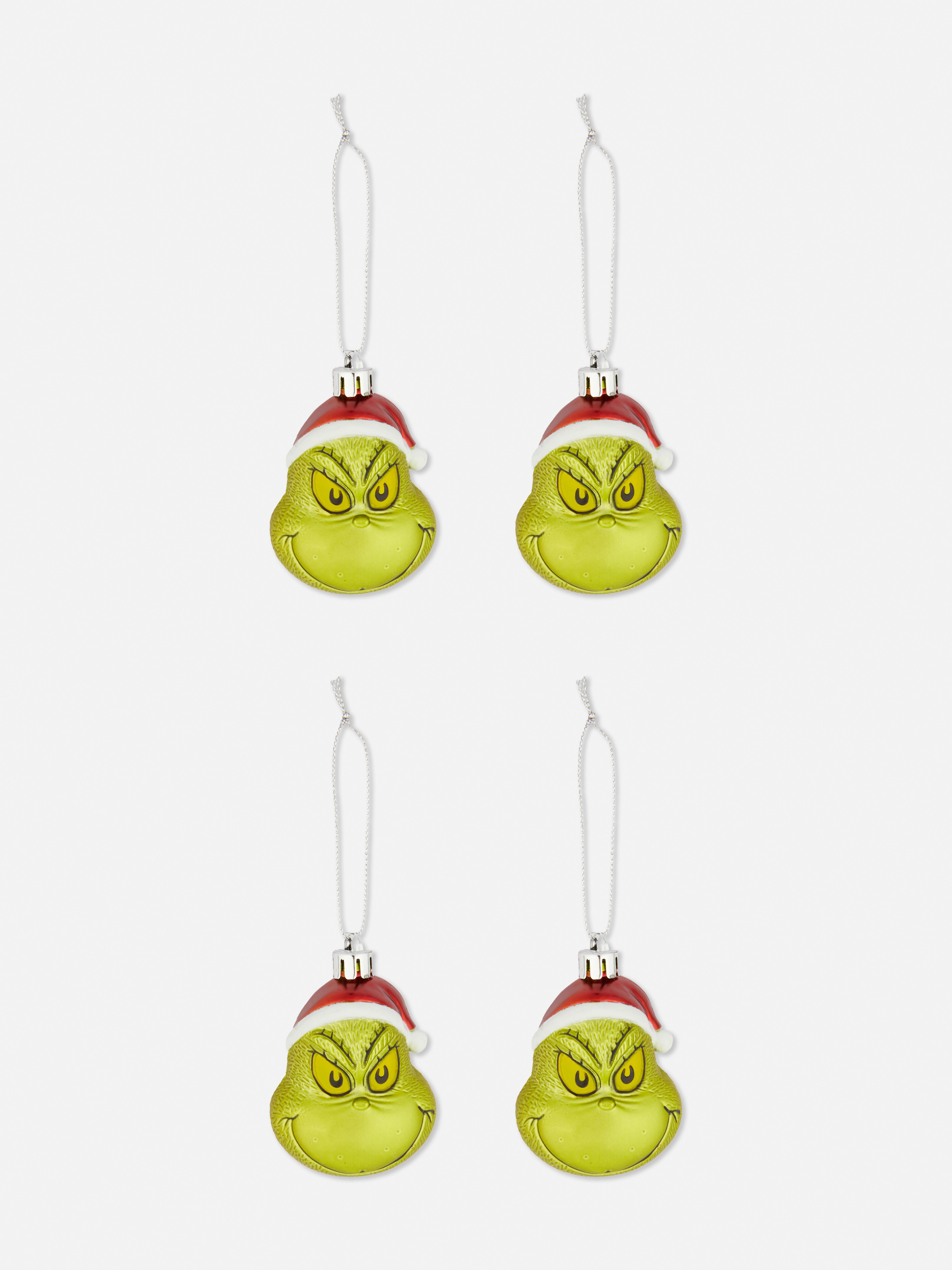 4pk The Grinch Christmas Ornaments