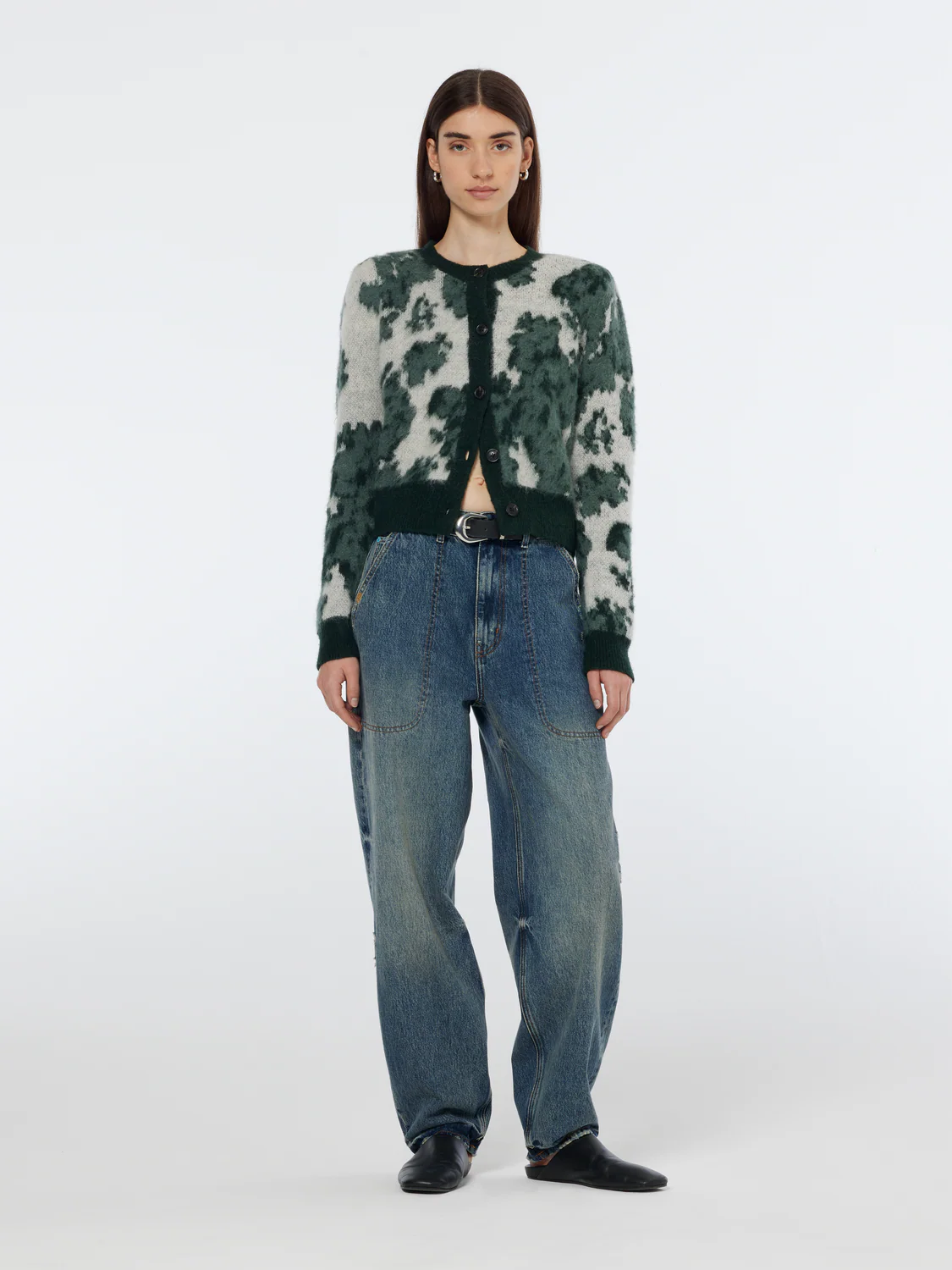 Floral Jacquard Cardigan