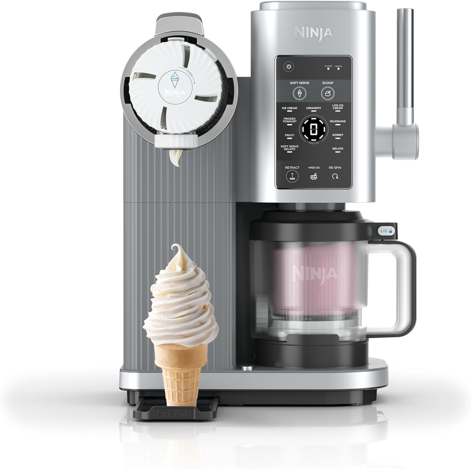 Ninja CREAMi Scoop & Swirl Soft Serve Ice Cream Machine