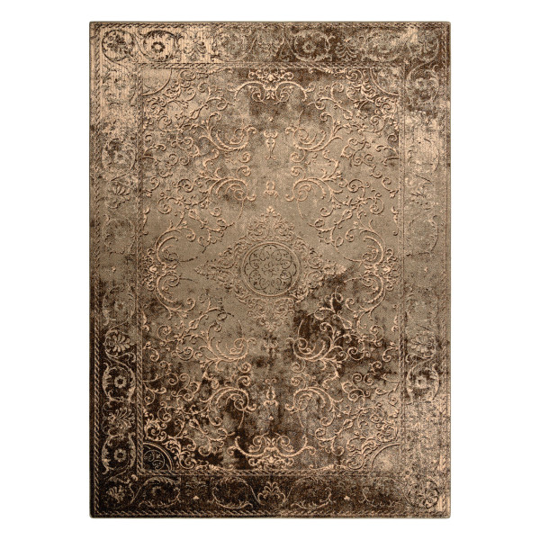 Dywan wełniany OMEGA LUMIER Ornament, vintage koniak brązowy 200x300 cm