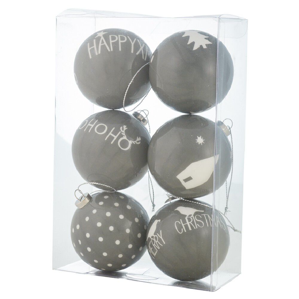 Boule de No&euml;l design scandinave x6
