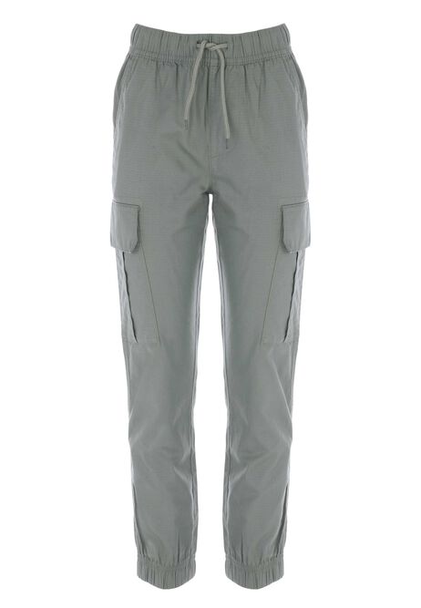 Older Boys Khaki Ripstop Cargo Trousers